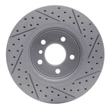 Dynamic Friction 2011-2016 BMW 528i Front Right Drilled & Slotted Geoperformance Rotor by Dynamic Friction Company 830-31103R