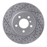 Dynamic Friction 2011-2016 BMW 528i Front Right Drilled & Slotted Geoperformance Rotor by Dynamic Friction Company 830-31103R