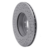 Dynamic Friction 2011-2016 BMW 528i Front Right Drilled & Slotted Geoperformance Rotor by Dynamic Friction Company 830-31103R
