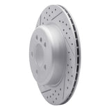 Dynamic Friction 2011-2016 BMW 535i xDrive Rear Left Drilled & Slotted Geoperformance Rotor by Dynamic Friction Company 830-31104L