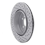 Dynamic Friction 2011-2016 BMW 535i xDrive Rear Left Drilled & Slotted Geoperformance Rotor by Dynamic Friction Company 830-31104L