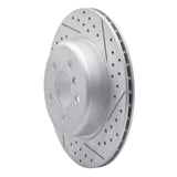 Dynamic Friction 2011-2016 BMW 535d xDrive Rear Right Drilled & Slotted Geoperformance Rotor by Dynamic Friction Company 830-31104R