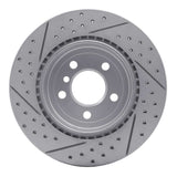 Dynamic Friction 2011-2016 BMW 535d xDrive Rear Right Drilled & Slotted Geoperformance Rotor by Dynamic Friction Company 830-31104R