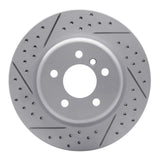 Dynamic Friction 2011-2016 BMW 535d xDrive Rear Right Drilled & Slotted Geoperformance Rotor by Dynamic Friction Company 830-31104R