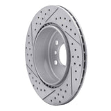 Dynamic Friction 2011-2016 BMW 535d xDrive Rear Right Drilled & Slotted Geoperformance Rotor by Dynamic Friction Company 830-31104R