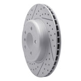 Dynamic Friction 2010-2019 BMW 640i xDrive Gran Coupe Rear Left Drilled & Slotted Geoperformance Rotor by Dynamic Friction Company 830-31106L