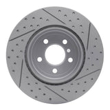 Dynamic Friction 2010-2019 BMW 640i xDrive Gran Coupe Rear Left Drilled & Slotted Geoperformance Rotor by Dynamic Friction Company 830-31106L