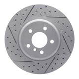 Dynamic Friction 2010-2019 BMW 640i xDrive Gran Coupe Rear Left Drilled & Slotted Geoperformance Rotor by Dynamic Friction Company 830-31106L
