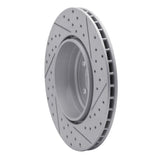 Dynamic Friction 2010-2019 BMW 640i xDrive Gran Coupe Rear Left Drilled & Slotted Geoperformance Rotor by Dynamic Friction Company 830-31106L