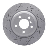Dynamic Friction 2012-2020 BMW Activehybrid 3 Rear Left Drilled & Slotted Geoperformance Rotor by Dynamic Friction Company 830-31109L