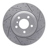 Dynamic Friction 2012-2020 BMW 428I Gran Coupe Rear Right Drilled & Slotted Geoperformance Rotor by Dynamic Friction Company 830-31109R
