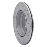 Dynamic Friction 2012-2020 BMW 428I Gran Coupe Rear Right Drilled & Slotted Geoperformance Rotor by Dynamic Friction Company 830-31109R