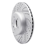 Dynamic Friction 2013-2020 BMW ActiveHybrid 3 Front Left Drilled & Slotted Geoperformance Rotor by Dynamic Friction Company 830-31112L