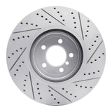 Dynamic Friction 2013-2020 BMW ActiveHybrid 3 Front Left Drilled & Slotted Geoperformance Rotor by Dynamic Friction Company 830-31112L
