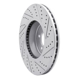 Dynamic Friction 2013-2020 BMW ActiveHybrid 3 Front Left Drilled & Slotted Geoperformance Rotor by Dynamic Friction Company 830-31112L