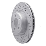 Dynamic Friction 2012-2020 BMW 118i (Mexico) Rear Left Drilled & Slotted Geoperformance Rotor by Dynamic Friction Company 830-31113L