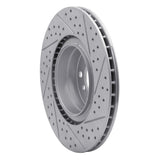 Dynamic Friction 2012-2020 BMW 118i (Mexico) Rear Left Drilled & Slotted Geoperformance Rotor by Dynamic Friction Company 830-31113L