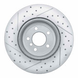 Dynamic Friction 2013-2021 BMW 440i xDrive Coupe Rear Left Drilled & Slotted Geoperformance Rotor by Dynamic Friction Company 830-31114L