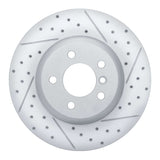 Dynamic Friction 2013-2021 BMW 440i xDrive Coupe Rear Left Drilled & Slotted Geoperformance Rotor by Dynamic Friction Company 830-31114L