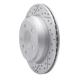 Dynamic Friction 2006-2020 BMW 430i xDrive Gran Coupe Rear Left Drilled & Slotted Geoperformance Rotor by Dynamic Friction Company 830-31117L