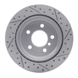 Dynamic Friction 2006-2020 BMW 430i xDrive Gran Coupe Rear Left Drilled & Slotted Geoperformance Rotor by Dynamic Friction Company 830-31117L