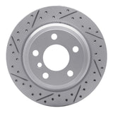 Dynamic Friction 2006-2020 BMW 430i xDrive Gran Coupe Rear Left Drilled & Slotted Geoperformance Rotor by Dynamic Friction Company 830-31117L