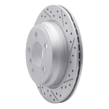 Dynamic Friction 2006-2020 BMW 330i GT xDrive Rear Right Drilled & Slotted Geoperformance Rotor by Dynamic Friction Company 830-31117R