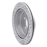 Dynamic Friction 2006-2020 BMW 330i GT xDrive Rear Right Drilled & Slotted Geoperformance Rotor by Dynamic Friction Company 830-31117R