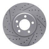 Dynamic Friction 2012-2018 BMW 428I Front Left Drilled & Slotted Geoperformance Rotor by Dynamic Friction Company 830-31121L