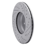 Dynamic Friction 2012-2018 BMW 428I Front Left Drilled & Slotted Geoperformance Rotor by Dynamic Friction Company 830-31121L