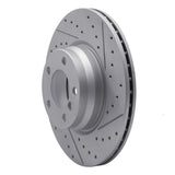Dynamic Friction 2012-2018 BMW 328i xDrive Front Right Drilled & Slotted Geoperformance Rotor by Dynamic Friction Company 830-31121R