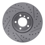 Dynamic Friction 2012-2018 BMW 328i xDrive Front Right Drilled & Slotted Geoperformance Rotor by Dynamic Friction Company 830-31121R