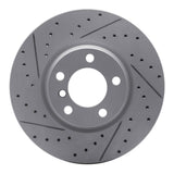 Dynamic Friction 2012-2018 BMW 328i xDrive Front Right Drilled & Slotted Geoperformance Rotor by Dynamic Friction Company 830-31121R