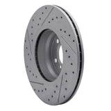 Dynamic Friction 2012-2018 BMW 328i xDrive Front Right Drilled & Slotted Geoperformance Rotor by Dynamic Friction Company 830-31121R