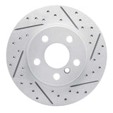 Dynamic Friction 2014-2021 BMW i3 Front Right Drilled & Slotted Geoperformance Rotor by Dynamic Friction Company 830-31123R