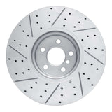 Dynamic Friction 2016-2026 BMW 530i Left Front Drilled & Slotted Geoperformance Rotor by Dynamic Friction Company 830-31134D