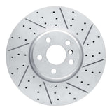 Dynamic Friction 2016-2026 BMW 530i Left Front Drilled & Slotted Geoperformance Rotor by Dynamic Friction Company 830-31134D
