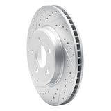 Dynamic Friction 2002-2006 BMW X5 Rear Left Drilled & Slotted Geoperformance Rotor by Dynamic Friction Company 830-31138L