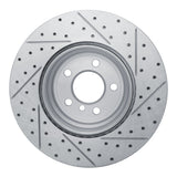 Dynamic Friction 2007-2019 BMW X5 Rear Left Drilled & Slotted Geoperformance Rotor by Dynamic Friction Company 830-31141L