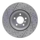 Dynamic Friction 2007-2019 BMW X6 Rear Right Drilled & Slotted Geoperformance Rotor by Dynamic Friction Company 830-31141R