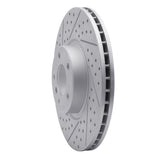Dynamic Friction 2007-2018 BMW X5 Front Left Drilled & Slotted Geoperformance Rotor by Dynamic Friction Company 830-31142L