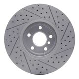 Dynamic Friction 2007-2018 BMW X5 Front Left Drilled & Slotted Geoperformance Rotor by Dynamic Friction Company 830-31142L