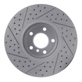 Dynamic Friction 2007-2018 BMW X6 Front Right Drilled & Slotted Geoperformance Rotor by Dynamic Friction Company 830-31142R