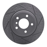 Dynamic Friction 2007-2019 BMW X5 Rear Right Drilled & Slotted Geoperformance Rotor by Dynamic Friction Company 830-31143R