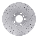 Dynamic Friction 2007-2019 BMW X5 Front Left Drilled & Slotted Geoperformance Rotor by Dynamic Friction Company 830-31144L