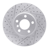 Dynamic Friction 2007-2019 BMW X5 Front Left Drilled & Slotted Geoperformance Rotor by Dynamic Friction Company 830-31144L