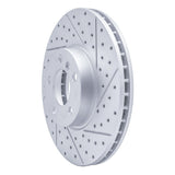 Dynamic Friction 2007-2019 BMW X6 Front Right Drilled & Slotted Geoperformance Rotor by Dynamic Friction Company 830-31144R
