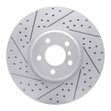 Dynamic Friction 2008-2019 BMW X6 Front Left Drilled & Slotted Geoperformance Rotor by Dynamic Friction Company 830-31145L