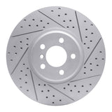 Dynamic Friction 2008-2019 BMW X5 Front Right Drilled & Slotted Geoperformance Rotor by Dynamic Friction Company 830-31145R