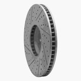 Dynamic Friction 2010-2011 BMW X6 Left Front Drilled & Slotted Geoperformance Rotor by Dynamic Friction Company 830-31149D
